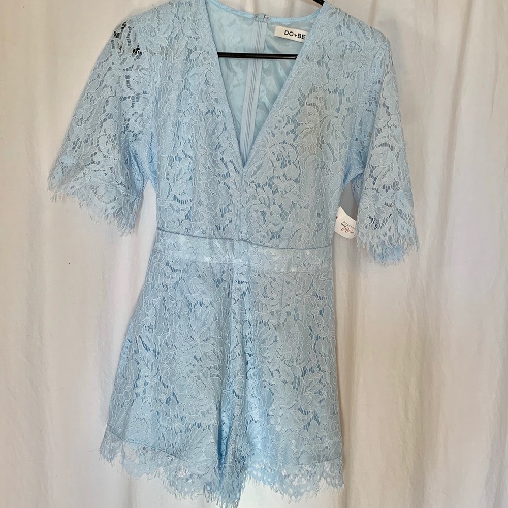 NWT Blue Lace Romper